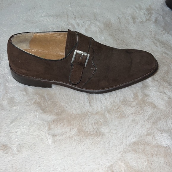 La Curtiembre Monk Strap Suede Dress Shoes - Picture 6 of 10